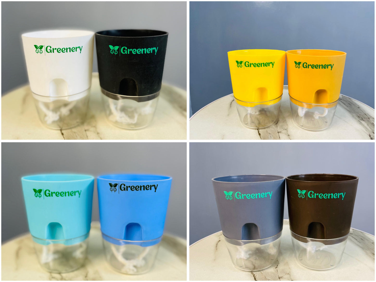 Set of 3 Self Watering Pots (Without Plant)